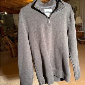 Sonoma Men's Charcoal Zip-Up Sweater